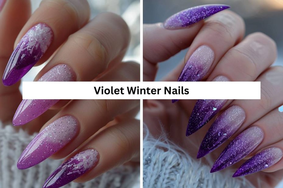 Violet Winter Nails