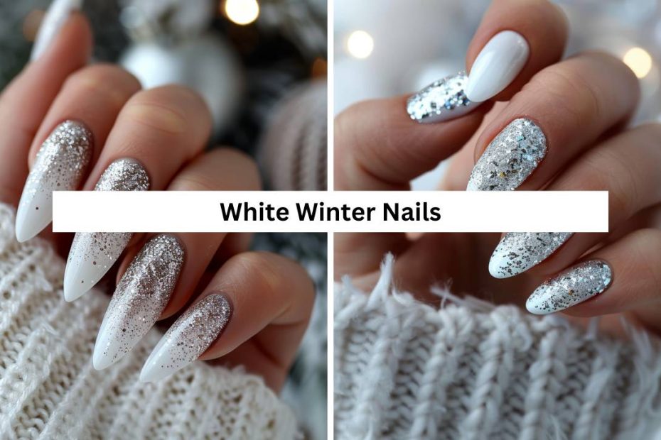 White Winter Nails