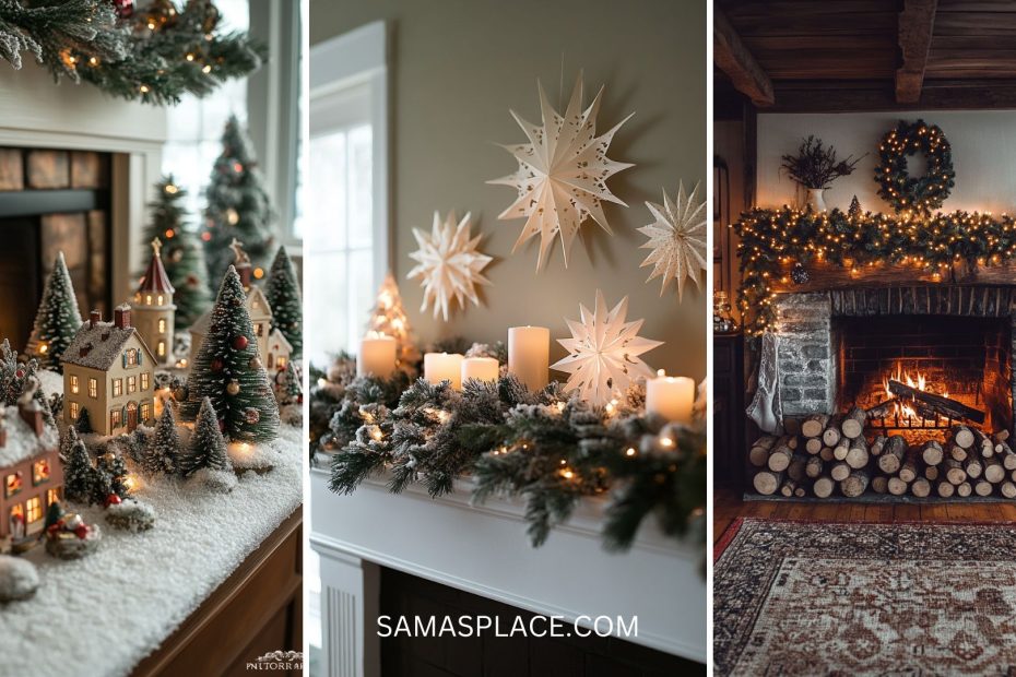 Fireplace Decor Ideas for Christmas