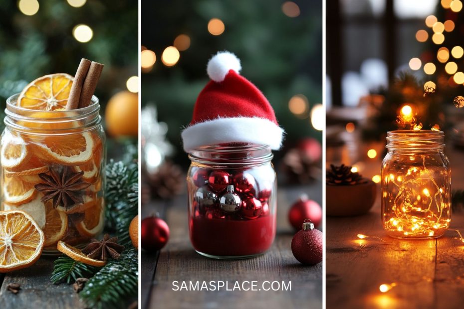 Xmas Mason Jar Ideas