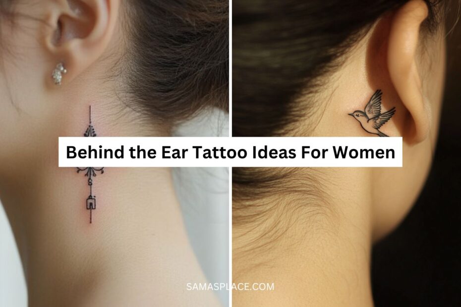 Behind the Ear Tattoo Ideas For Women